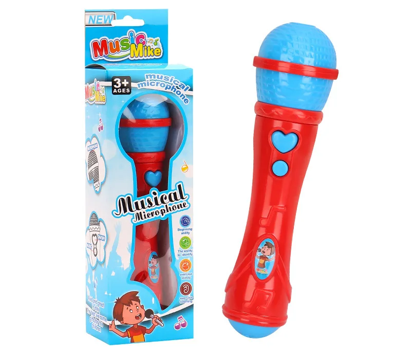 Z30 Children\'s Simulation Plastic Microphone Sound Amplifier Toy Early Education Enlightenment Karaoke Singing Music Micr