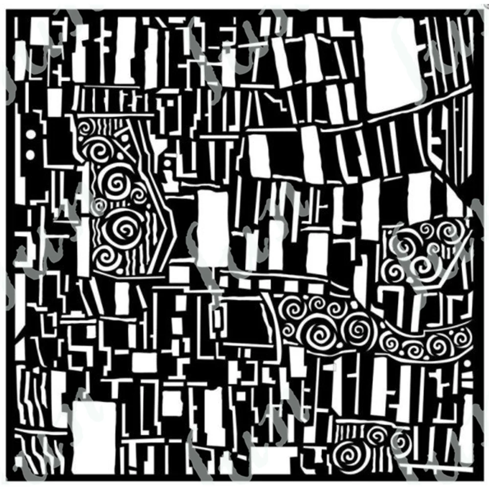 

Arrival New Klimt Square Pattern Layering Stencils Reusable Crafts Template Kids Fun Diy Drawing Scrapbooking Coloring Folders