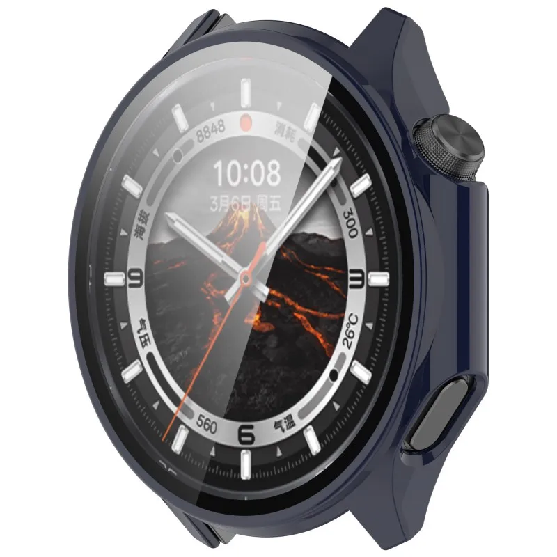 Tempered Glass Protective Case for Smart Watches - Durable Bumper Cover