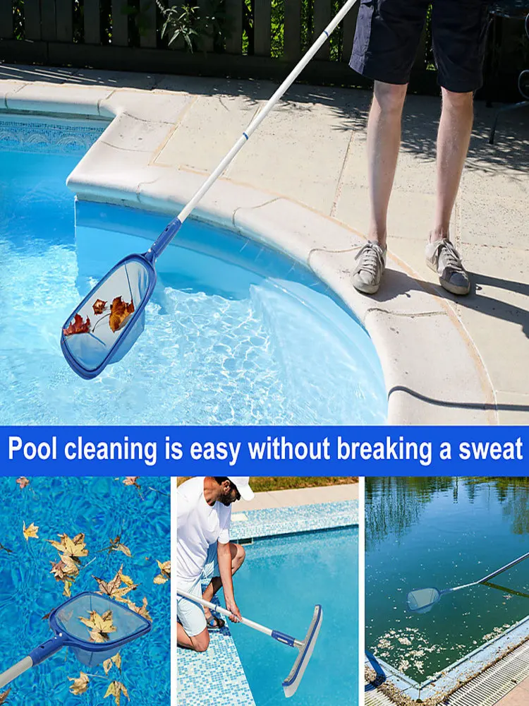 Fine Mesh Pool Skimmer Net 1pc Ultra-Fine Mesh for Efficient Debris Removal Leaf Skimmer for Pool Cleaning