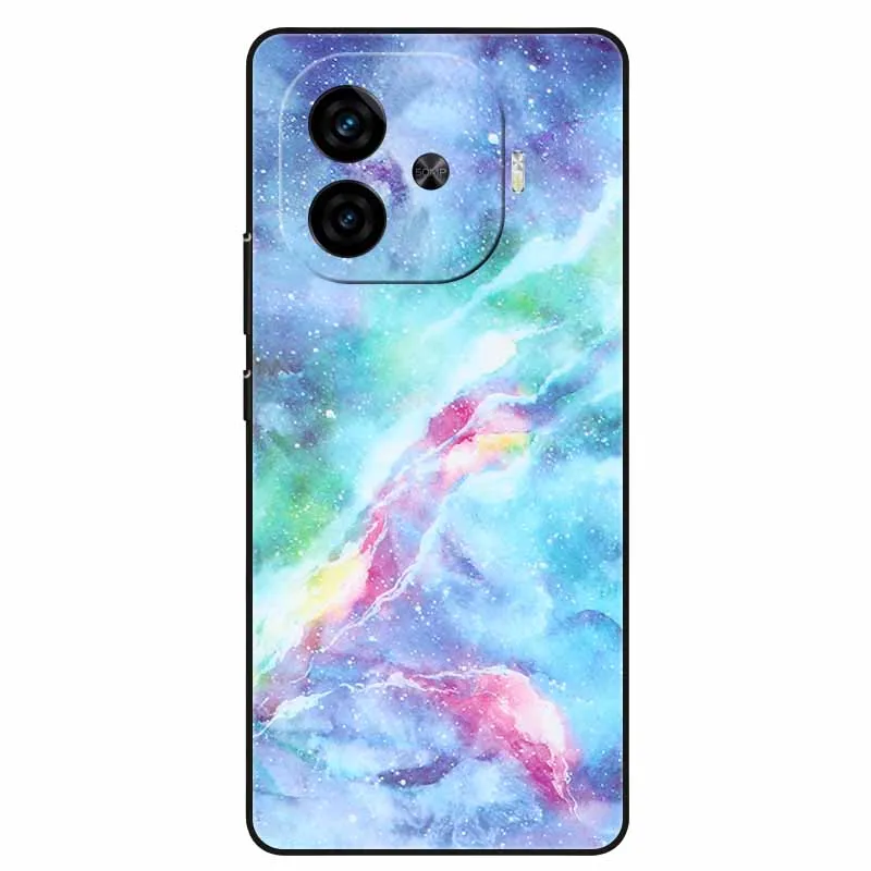 Soft Silicone Fashion Marble Shockproof Case - TPU Bumper Cover, 6.78