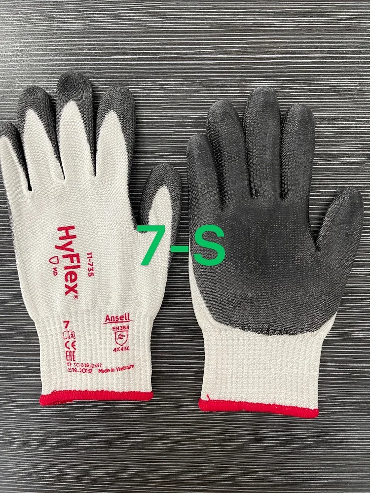 Ansell Hyflex 11-735 컷 5 저항 PU 손바닥 코팅 장갑, 인터셉트, 144 쌍™실 안감 AA007