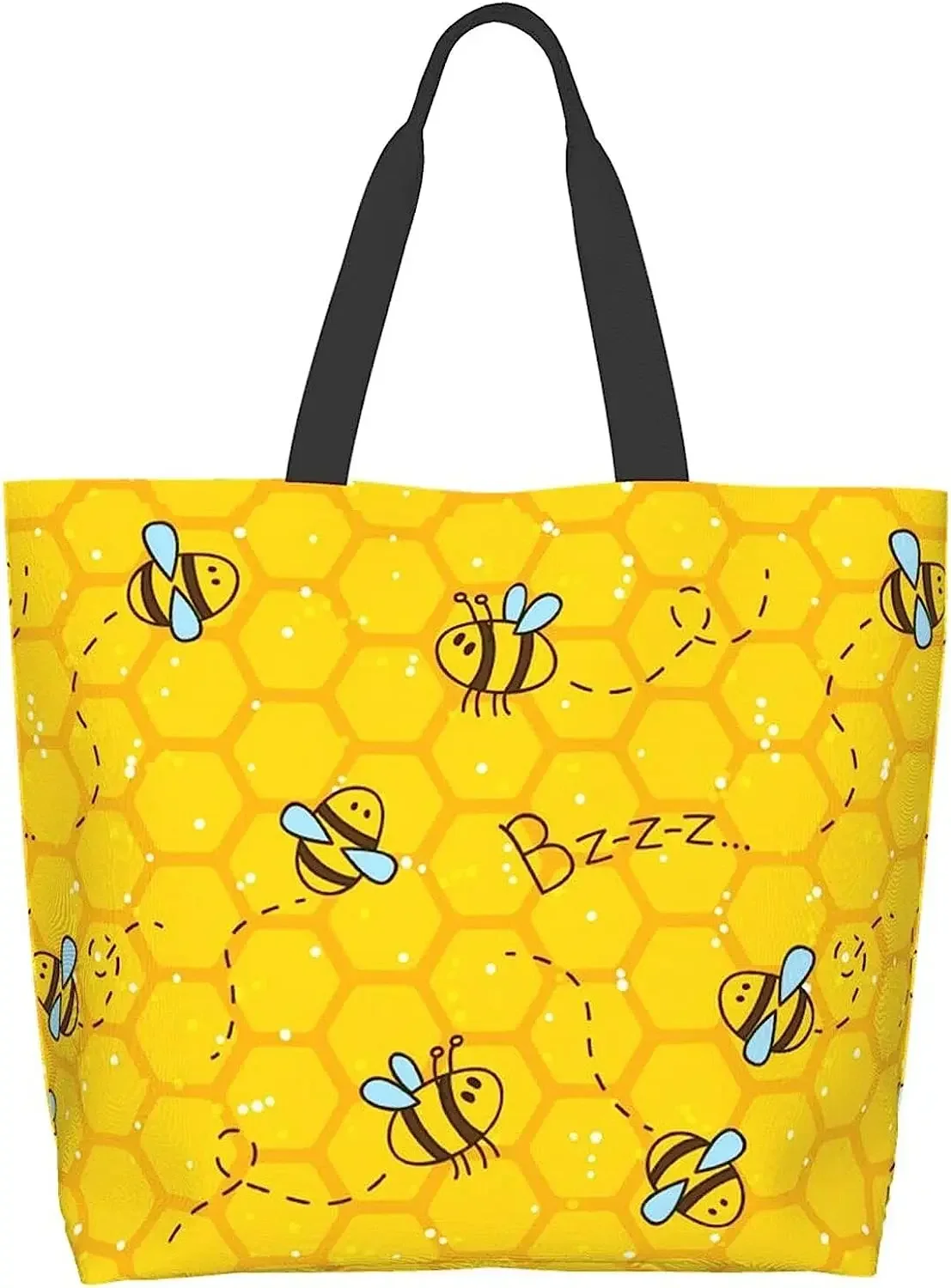 

Пляжная Холщовая Сумка-тоут Bee, повседневная Сумочка на плечо, многоразовая дорожная продуктовая сумка для покупок, тоут, подарок для женщин и девушек