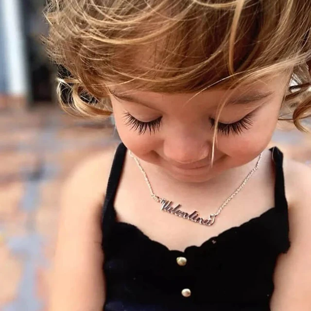 Custom Baby Mother Kids Necklace For Women Personalized Name Children Girl  Necklace Stainless Steel Chain Jewelry collier taylor - AliExpress