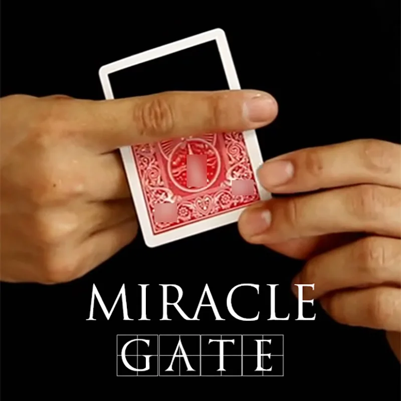 Miracle Gate Magic Tricks Magician Close Up Street Illusions Gimmicks Mentalism Prop Border To Complete Card Visual Change Magia