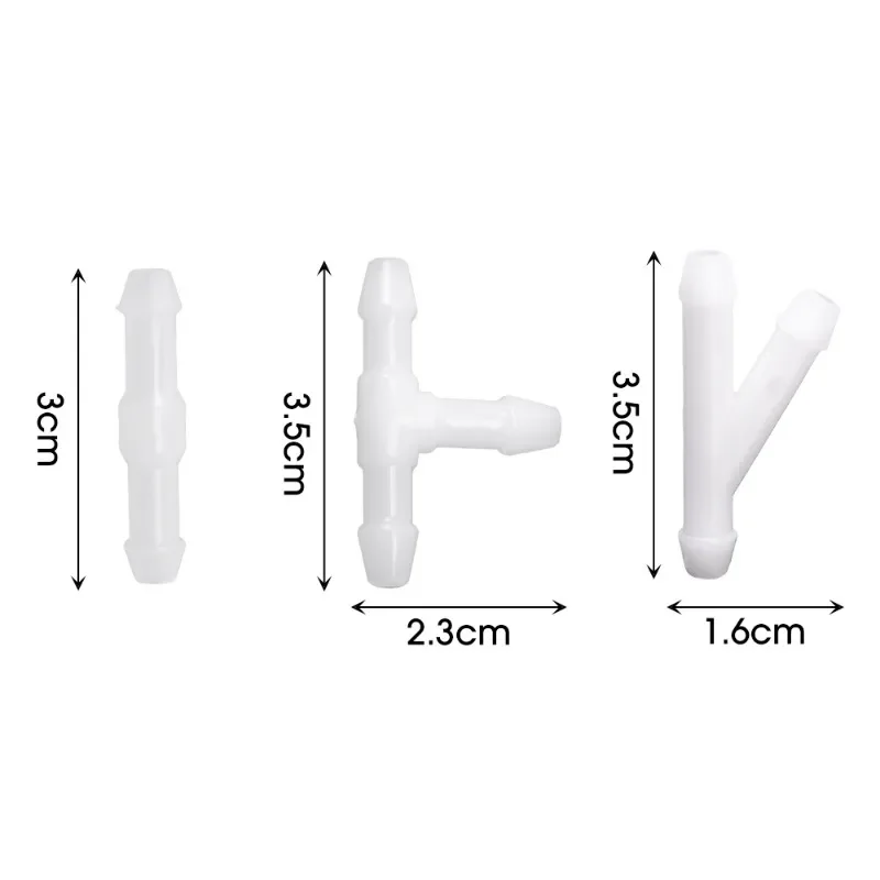 T/Y/I 3 Types Car Windshield Washer Nozzles Hose Water Tube Connector Wiper Spray Pipe Joint Windscreen Wipers Accessories