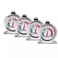 4 Packs Refrigerator Freezer Thermometer Classic Series Large Dial Red Indicator Accurate Temperature for Kitchen Fridge Cooler 1