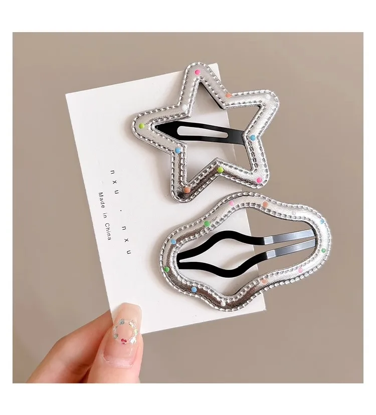 2 Stück süße Haarnadeln für Damen und Mädchen, Kinder, Pony-Haarspangen, Bobby Pins, Haarspangen, Zubehör, Haarspange, Kopfbedeckung, Kopfschmuck, Ornament – Detail 1
