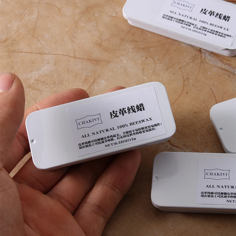 가죽 실 왁스 바느질 용품 도구, 밀랍 블록, DIY 가죽 수제 공예 액세서리, 15g