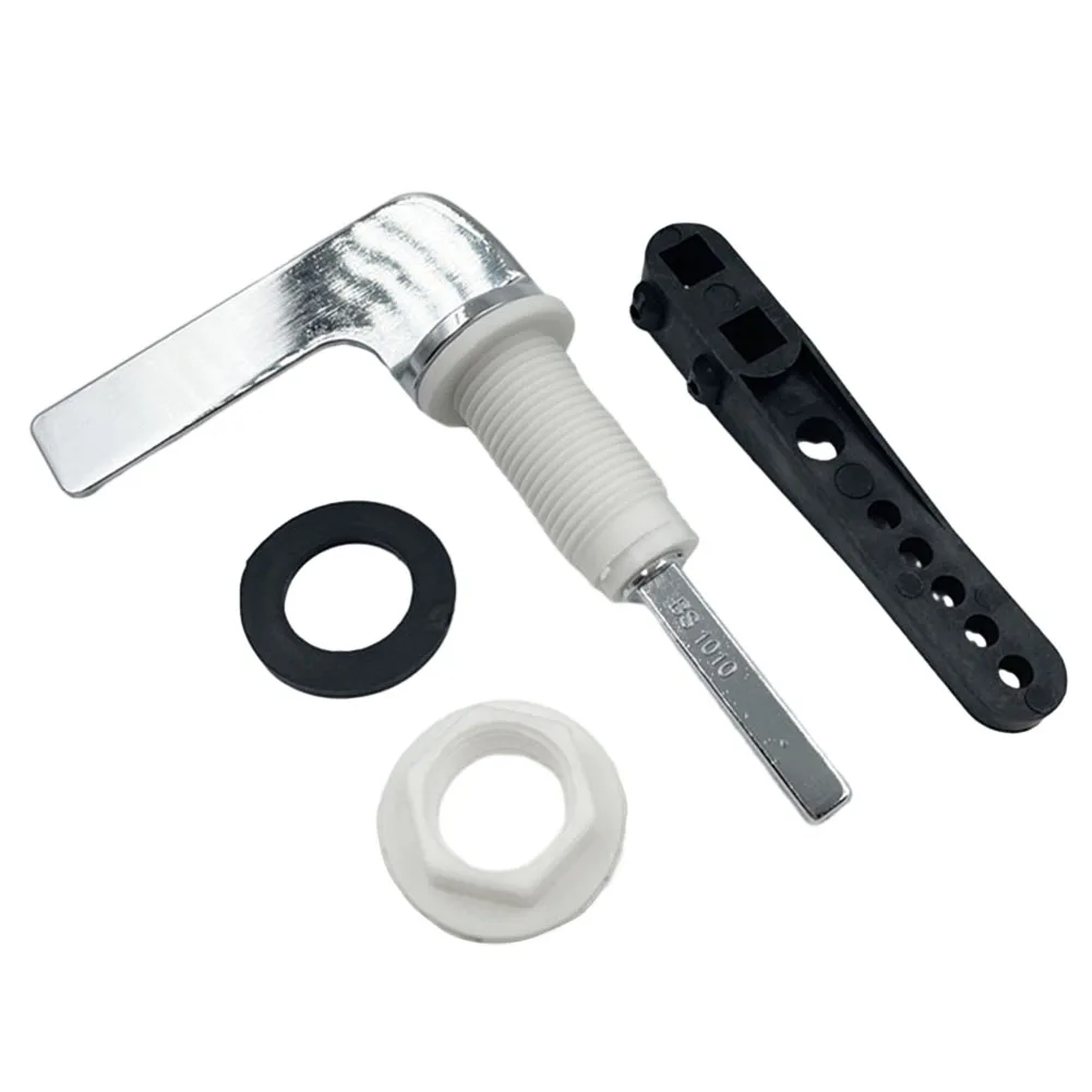 Toilet Tank Flush Lever Toilet Flush Handle Replacement Kit Flush Valve Toilet Handle Side Mount Lever Bathroom Toliet Accessories