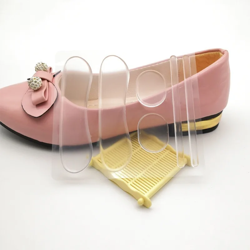 Silicone Gel Heel Protector Soft Cushion Protector Foot Feet Care Shoe Insert Pad Insole Shoes Accessories Insoles for Shoes