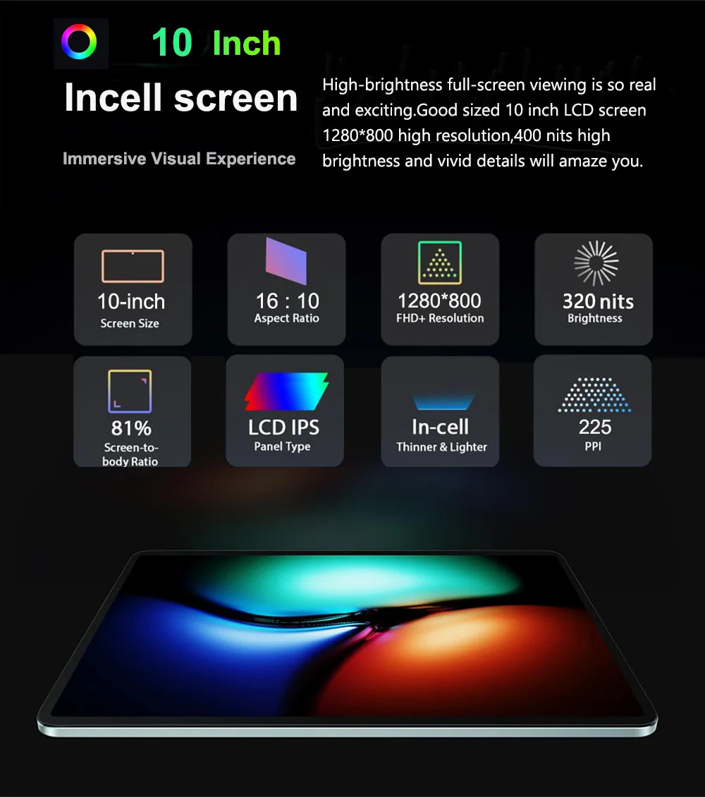 Nenmone 4G 태블릿, 10 인치 MT6771 옥타 코어, 12GB RAM, 256GB ROM, 2 in 1 태블릿 PC, 안드로이드 11, 16MP 카메라, GPS 게임용