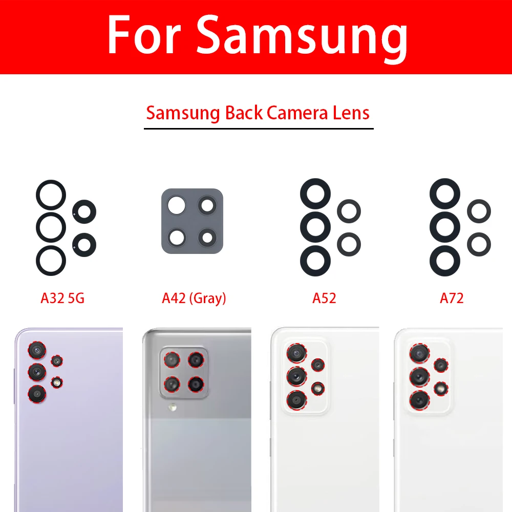 후면 카메라 유리 렌즈, 접착 도구 포함, 삼성 A04 A04S A23 A33 A53 A73 A42 A72 A13 4G A32 5G 카메라 유리 렌즈