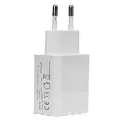 Dual USB High - Speed Universal Wall Charger Adapter, EU Plug, 5V 2A - Black