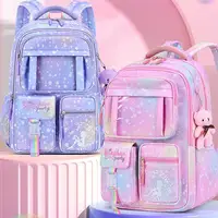 Bear Backpack For Girls Cute Bear Princess Breathable Kids Backpack 18inch Large Capacity Spine Protection Backpacks For School 2