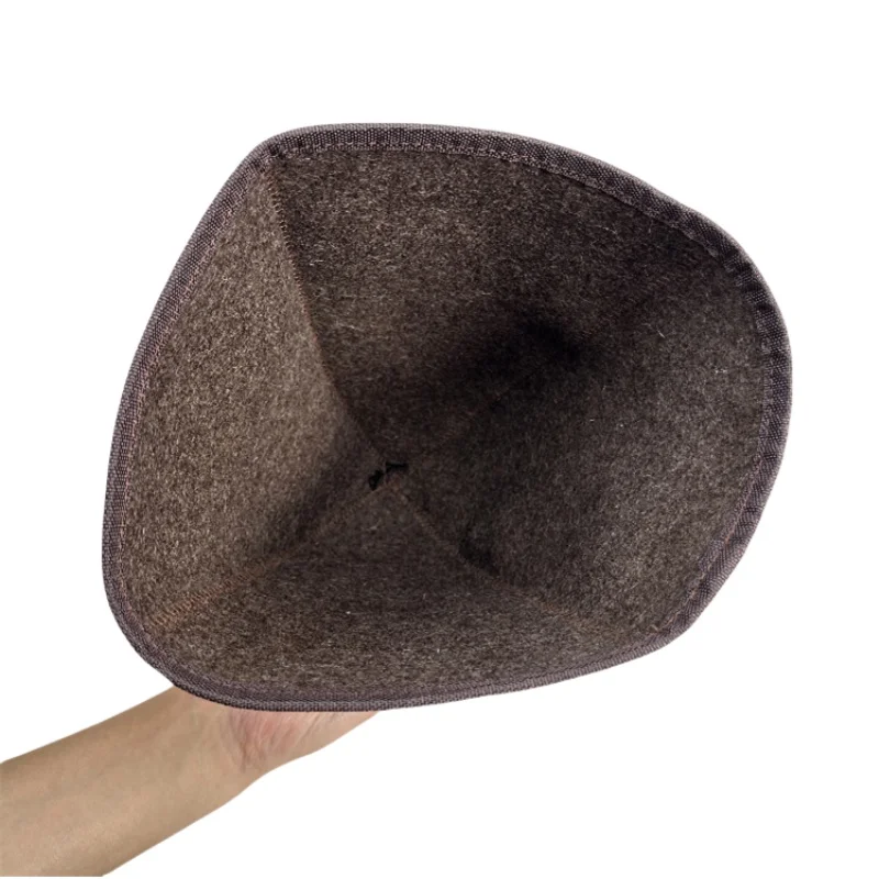 2PCS 3mm Thick 100% Wool Sauna Hats to the Sauna With Steam for bath and sauna acessories wool 5