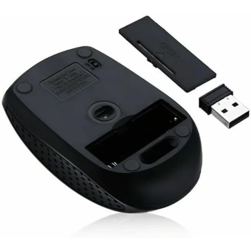 2.4GHz Wireless Mouse with USB Receiver Ergonomic Mouse with 1600 DPI Optical Resolution Compatible with Computer & Chromebook