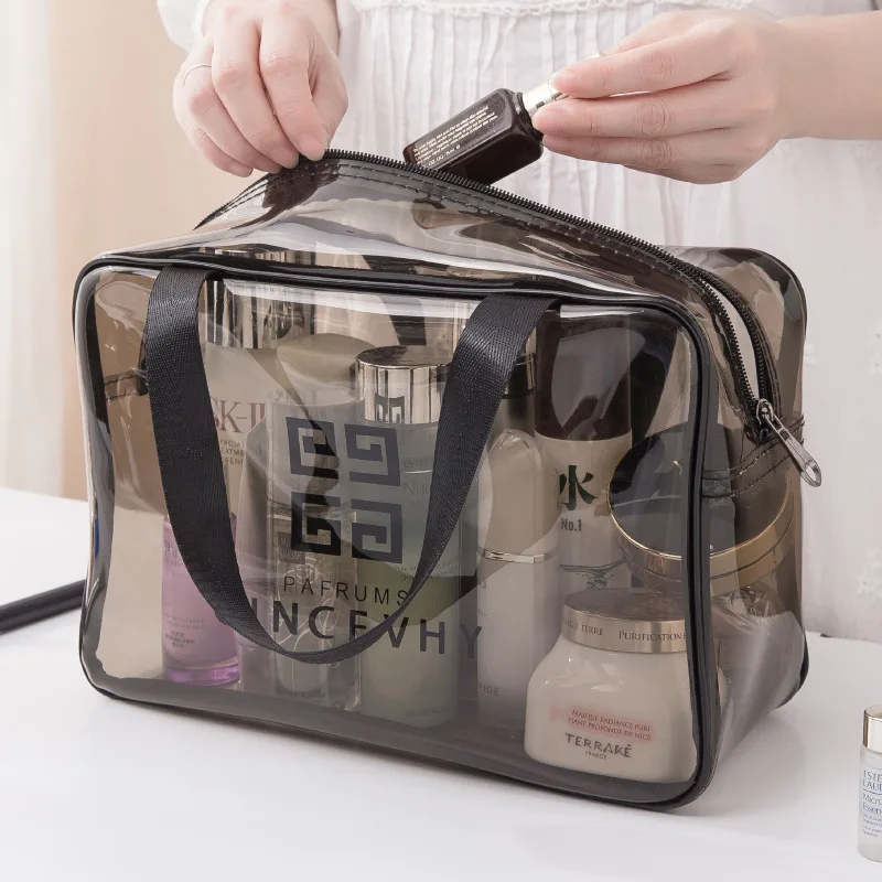 

Portable Cosmetic bag Pvc Large Capacity waterproof travel Wash bag Transparent Multi-function Storage Pouch Cosmetic Organizer