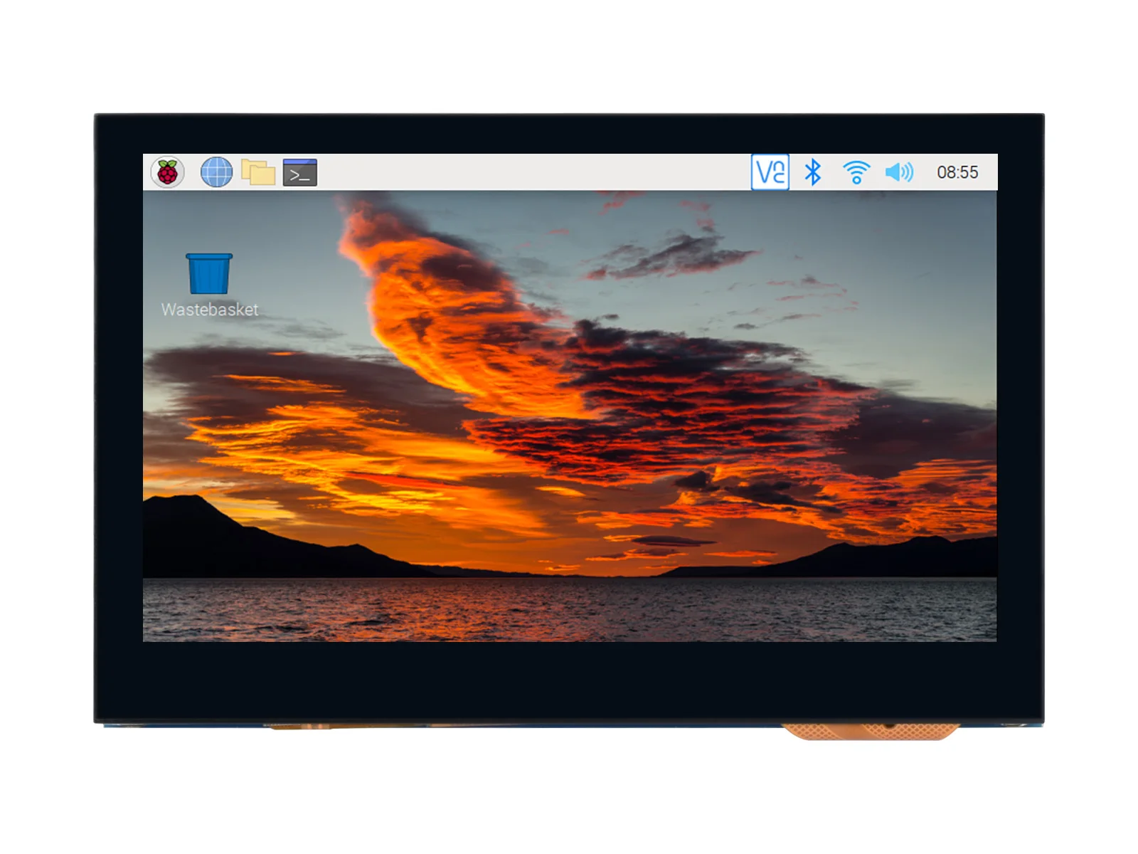 

4,3 дюймовый DSI QLED, интерфейс DSI, 800 × 480, интегрированная структура, панель из закаленного стекла, поддерживает Pi 5/4B/3B +/3A +/3B/2B/B +/A +, см3/4