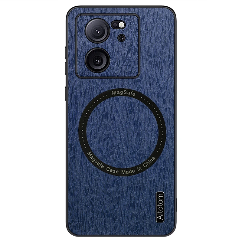 

leather Magnetic For Xiaomi 13T Poco F5 Pro 13Ultra Case premium Tree Leather Frosted Wireless Charge Cover for Poco F5 Pro