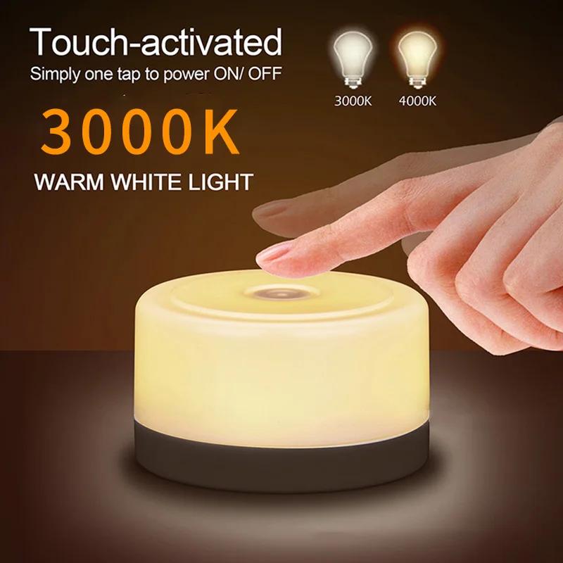 

Dimmable LED Night Light Children'S Touch Kids Lights Lamp For Baby Room Bedside Bedroom Nursery Lamp Battery Powered
