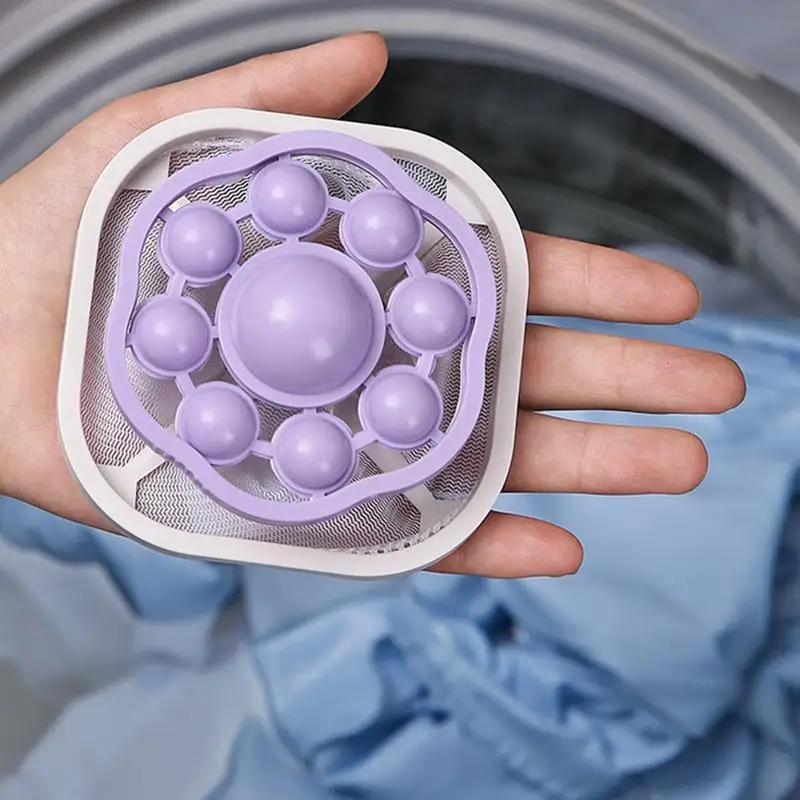 1PC Laundry Washing Machine Filter Remove Dirty Hair Mesh Yarn Laundry Reusable Ball Pet Furs Lint Hair Catcher Clothe Cleaning