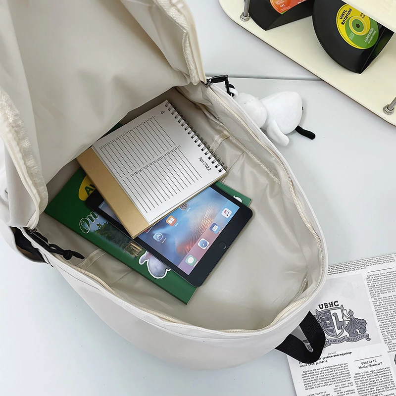 2023 Women School Backpack Black Nylon Bagpack Female Anti Theft Rucksack Casual Lady Travel Backpacks Korean Back Pack Mochila