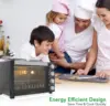 30 Quart Kitchen Convection Oven & 2 Burner Cooker - 1500 Watt Oven - 7 Cook Functions Rotisserie, Cook, Bake, Broil & 6