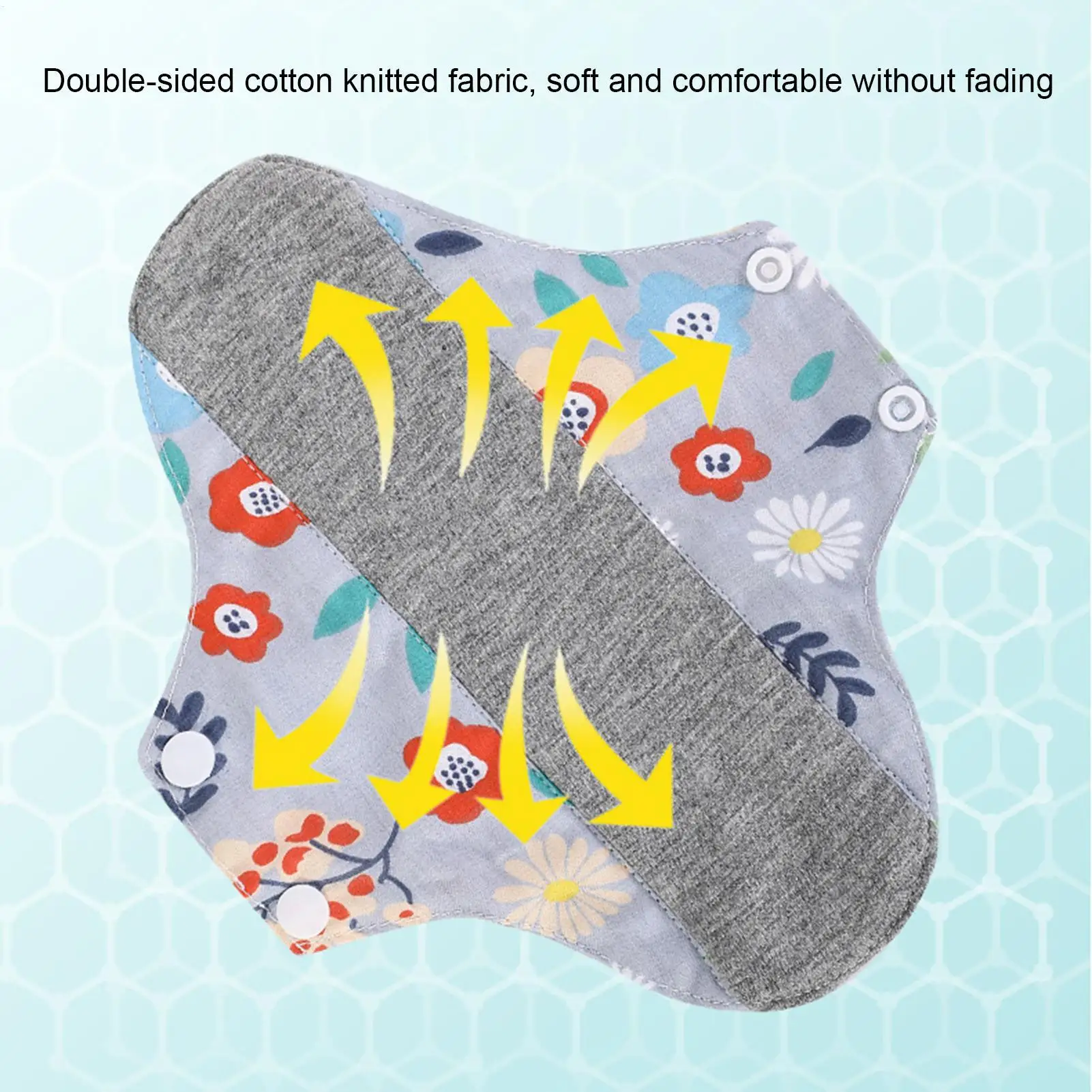 Eco-Friendly Reusable Cotton Menstrual Pads - Washable and Soft Sanitary Napkins