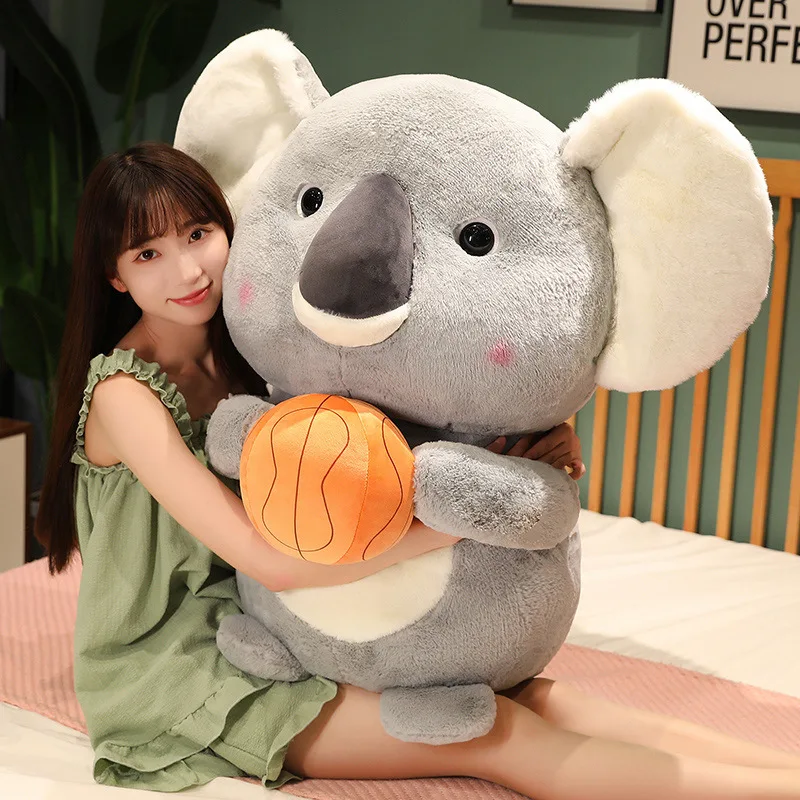 

Stuffed Plush Toy Huge 80cm Cartoon Sports Koala Soft Doll Throw Pillow Hug Pillow Birthday Gift w2930