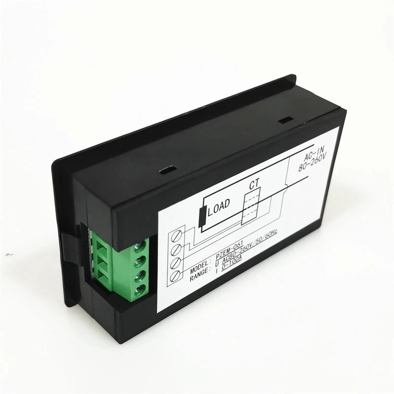 PZEM-061 LCD ÷       а,  б CT , AC 80-260V, 100A