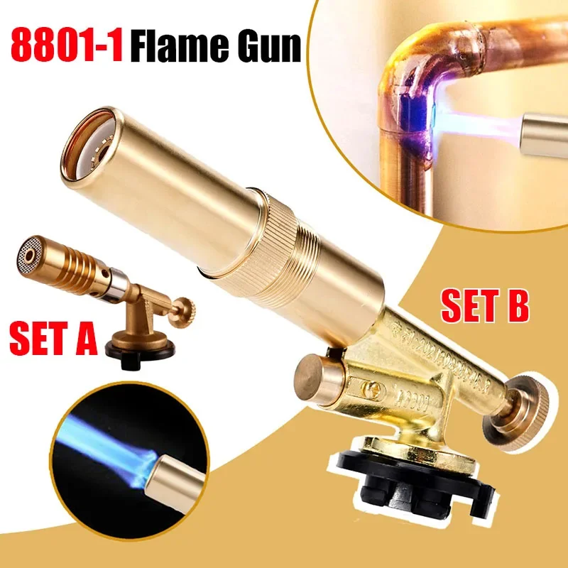 Welding Torch Gas Burner Flame Gun High Temperature Brass Copper Gas Torch Brazing Solder Propane Welding Plumbing gas torch welding torch gas burner