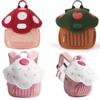 Children Cute Backpack Boys Girls Mushroom Style Schoolbag Kindergarten Preschool Baby Bag Kids Casual Soft Shoulders Pack 1