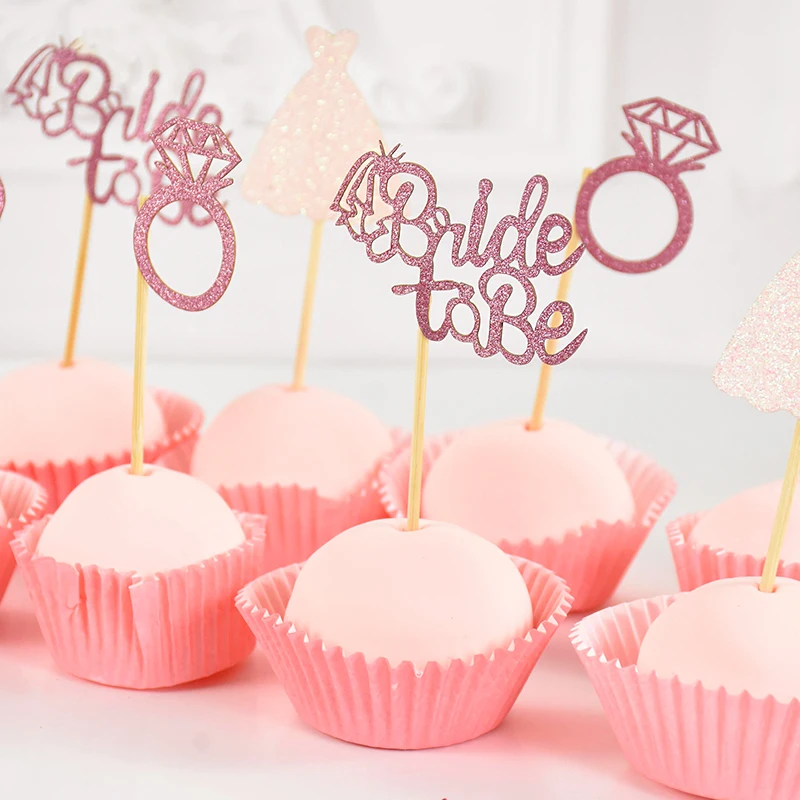 Topper per torta con scritta Bride to Be, decorazione per torta di addio al nubilato, decorazione per torta di addio al nubilato, regalo personalizzato oro, 15 cm