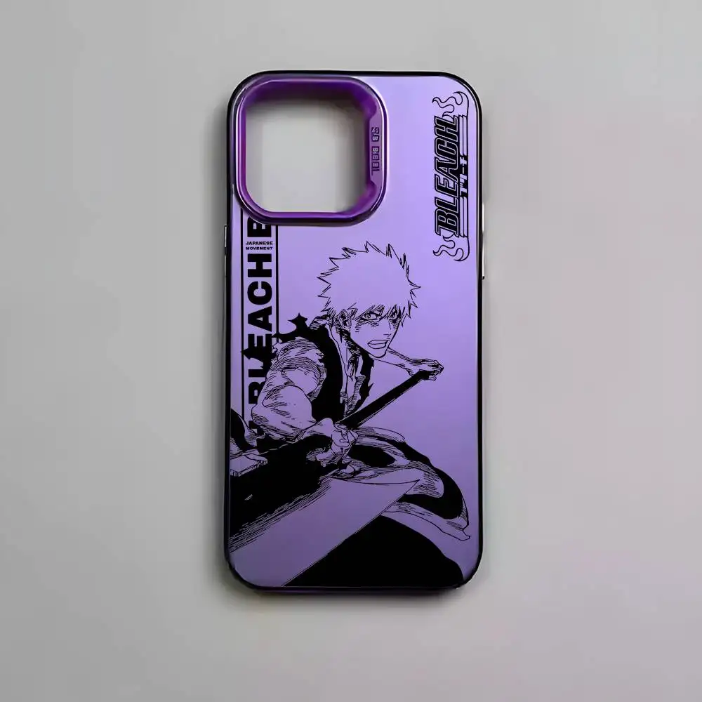 B-Bleachs K-Kurosaki Ichigo Handyhülle für iPhone 17 16 15 14 13 12 11 Pro Max Air Mehrfarbig Matt Metallic Aurora Funda – Detail 8