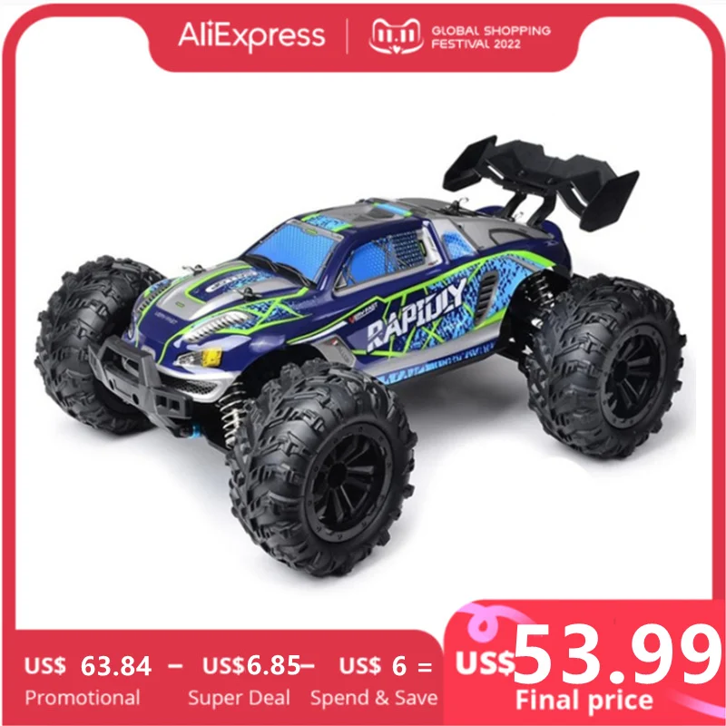 Rc Cars Off Road 4x4 With Led Headlight,1/16 Scale Rock Crawler 4wd 2.4g 50km High Speed Drift Remote Control Monster Truck Toys - Rc Cars - AliExpress