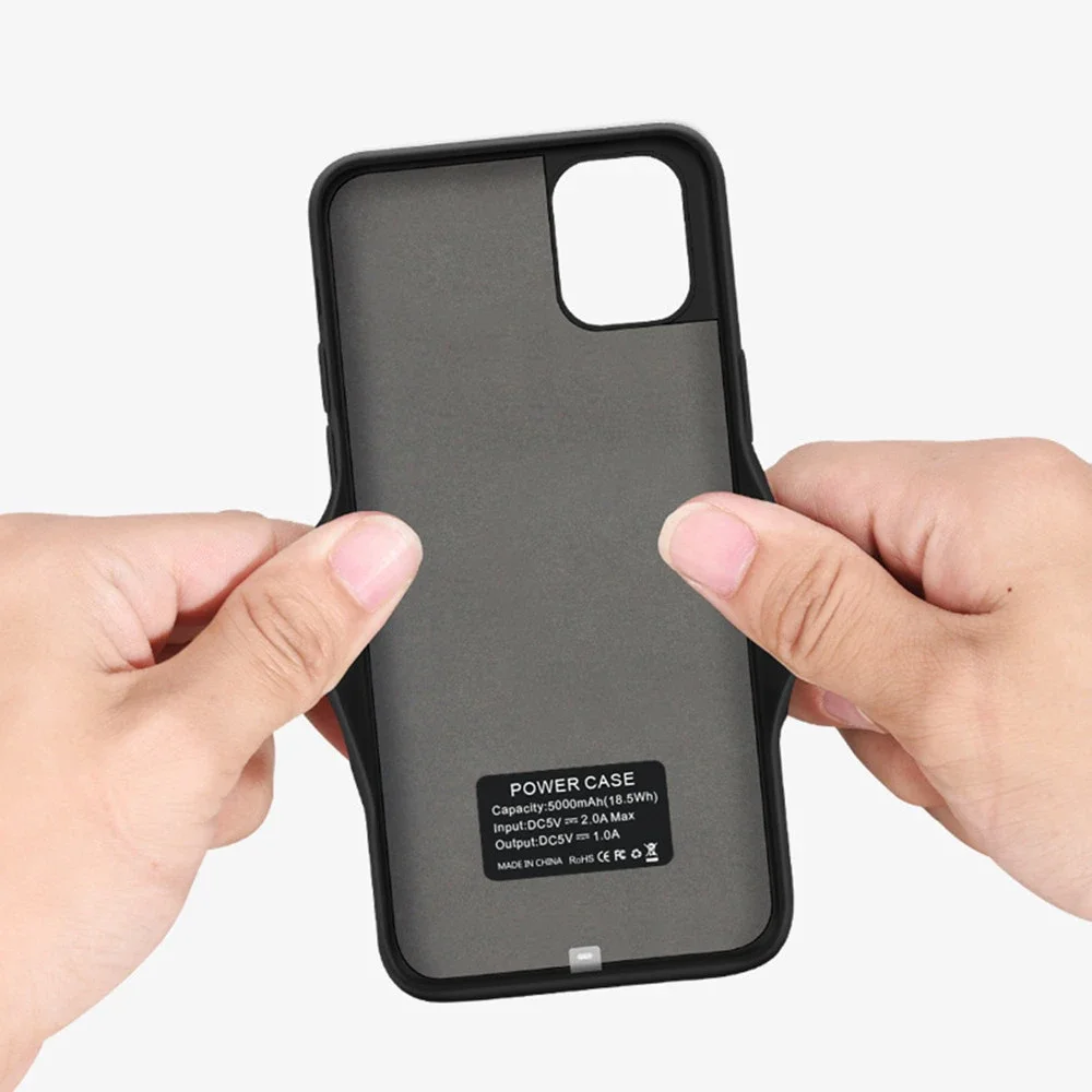 삼성 갤럭시 노트 20 울트라 5G 보조배터리 케이스, 6000mAh 외장 배터리 충전 커버, 삼성 노트 20 5G 배터리 케이스