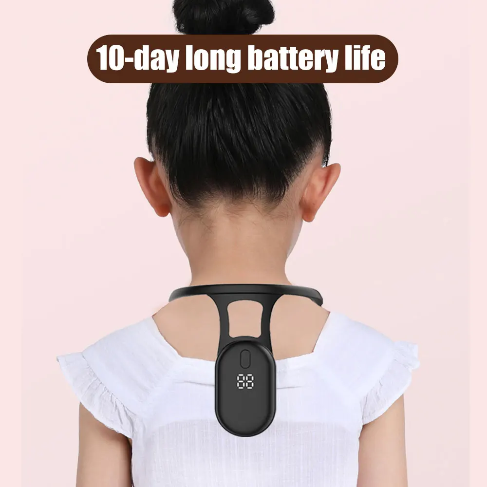 Smart Posture Corrector Vibration Posture Training Reminder Sensor Back Posture Neck Hump Correction Brace for Adult Kids