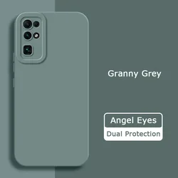 Angel Eyes Vierkante Vloeibare Siliconen Schokbestendige Telefoonhoes