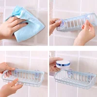 Multifunctional Durable Suction Cup Dishwashing Sponge Holder Hanging Storage Rack Drain Rack Sink Shelf Kitchen Accessories 5