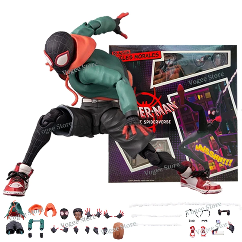 

Marvel Sentinel Sv Action Miles Morales Figure Spiderman Model Spider-Man Into the Spider Verse Peter Miles Figurine Anime Toys