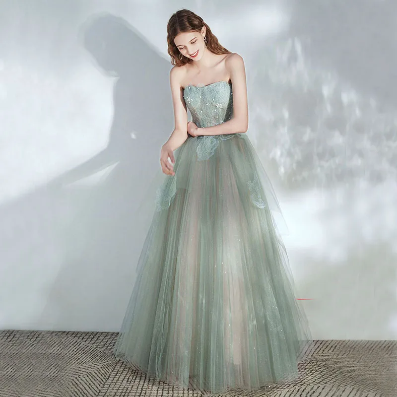 

DongCMY Luxury Evening Dresses 2024 Bride Wedding Party Dress New Summer Prom Dresses Temperament Birthday Small Veil Gown