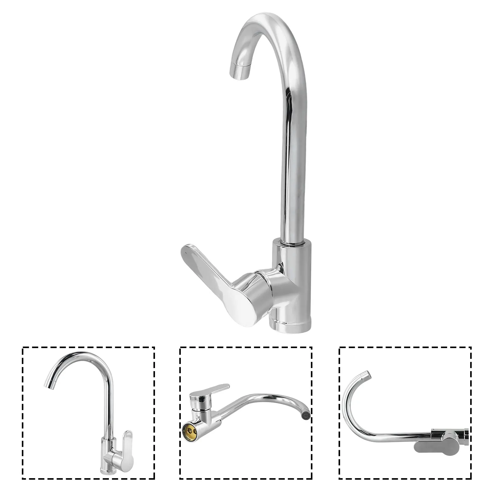 Kitchen Faucet Thickened Plastic Water Tap Cold And Hot Rotation Deck Mounted Single Lever Bathroom Kitchen Sink Faucet kitchen faucets bathroom faucet