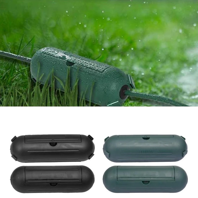 Outdoor Extension Cord Cover - Black/green Weather Resistant Plug Connector  Safety Seal For Outside - Temu