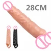 Reusable Penis Sleeve Big Penis Extender Condom Cock Extension Dick Enlargemen Sex Toys For Men Enlargement Time Delay 1