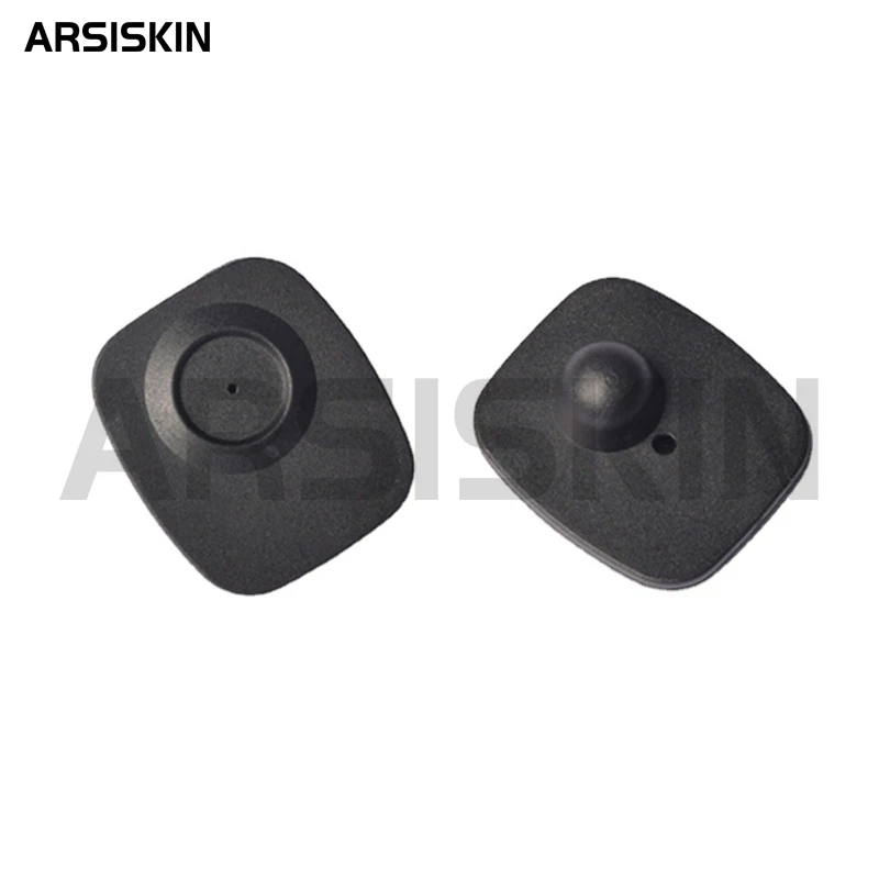 Anti Theft Tags 100pcs Rf 8.2Mhz Mini Square EAS Retail Security Clothes Hard Tags for Garment Shop Supermarket