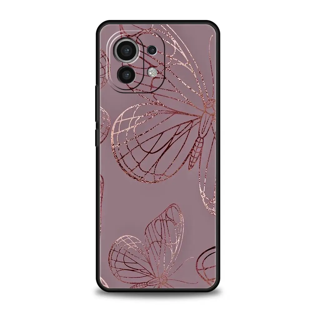 Elegant Gold Pink Marble Phone Case - Soft Protective Cover