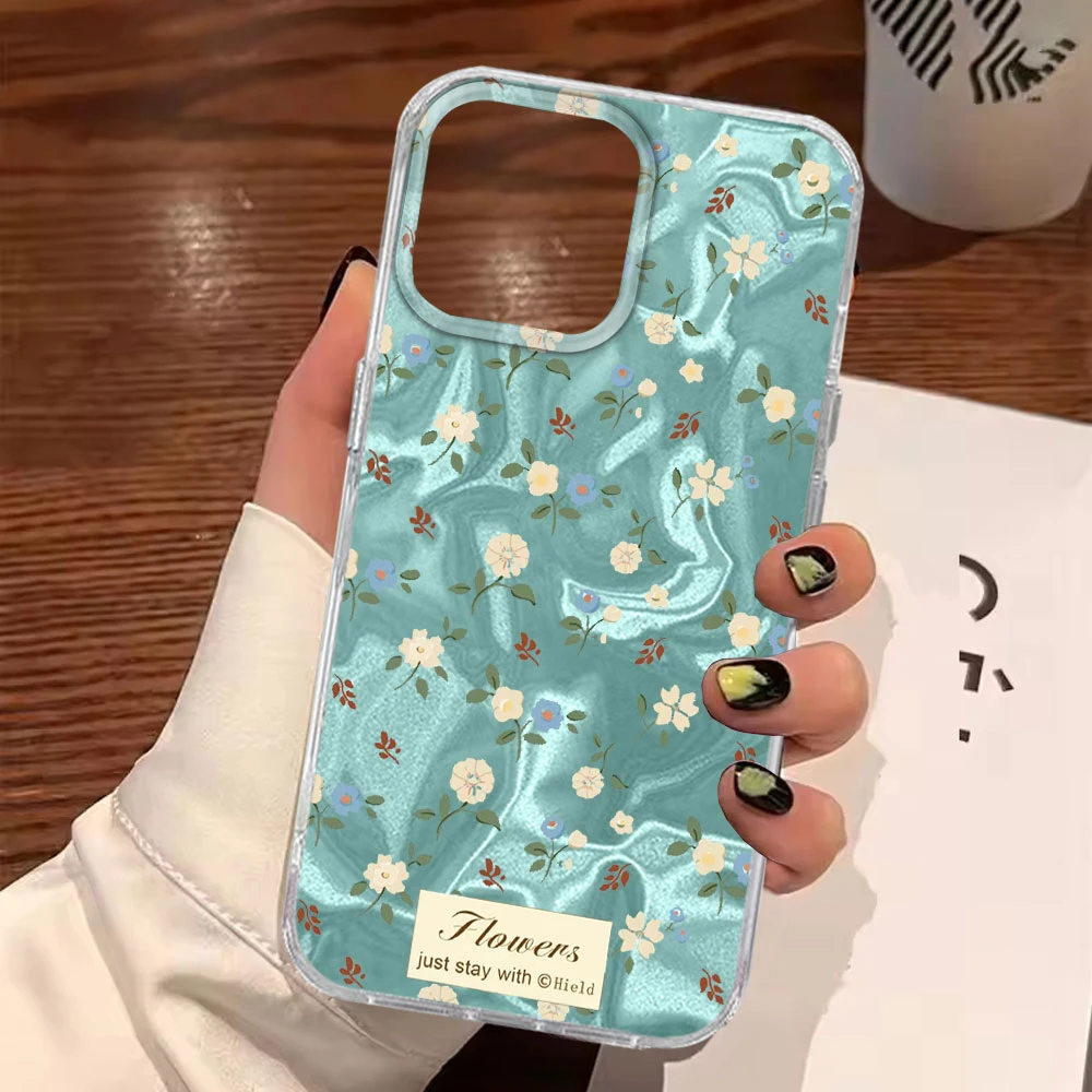 Elegant Blue Rose Flower Girls Phone Case Cover