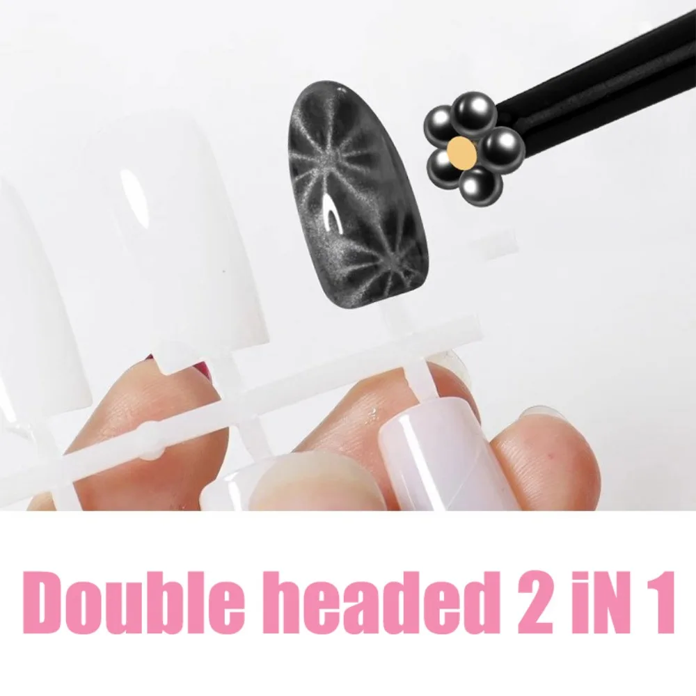 Double Headed Nail Art Magnet Stick Fancy Cat Eyes Magnet for Nail Gel Polish 3d Line Strip Effect Pro Strong Magnetic Pen Tools cat eye nail tool magnetic nail art tools magnetic nail pen magnetic nail tools nail care tools