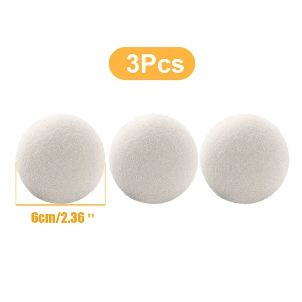 Laundry Ball Wool Dryer Balls Reusable Natural Fabric Softener Laundry Washing Machine Accessories 4/5/6cm Fleece